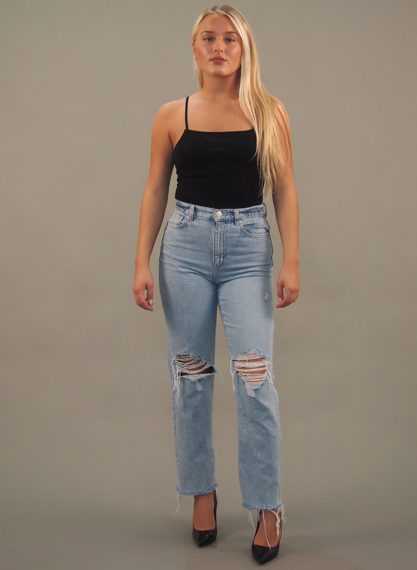 Los Angeles - Black Capsule Spaghetti Strap Bodysuit