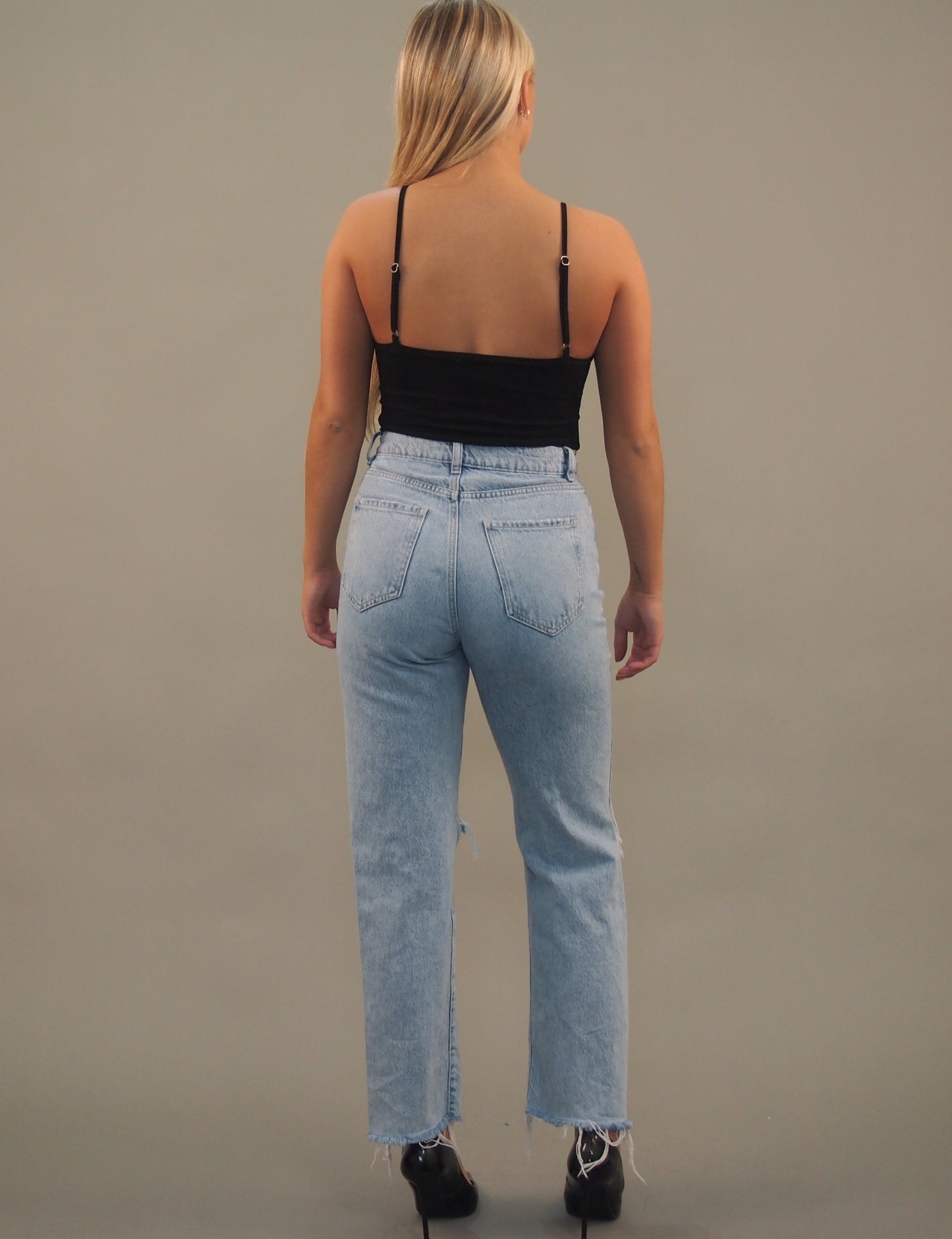 Los Angeles - Black Capsule Spaghetti Strap Bodysuit