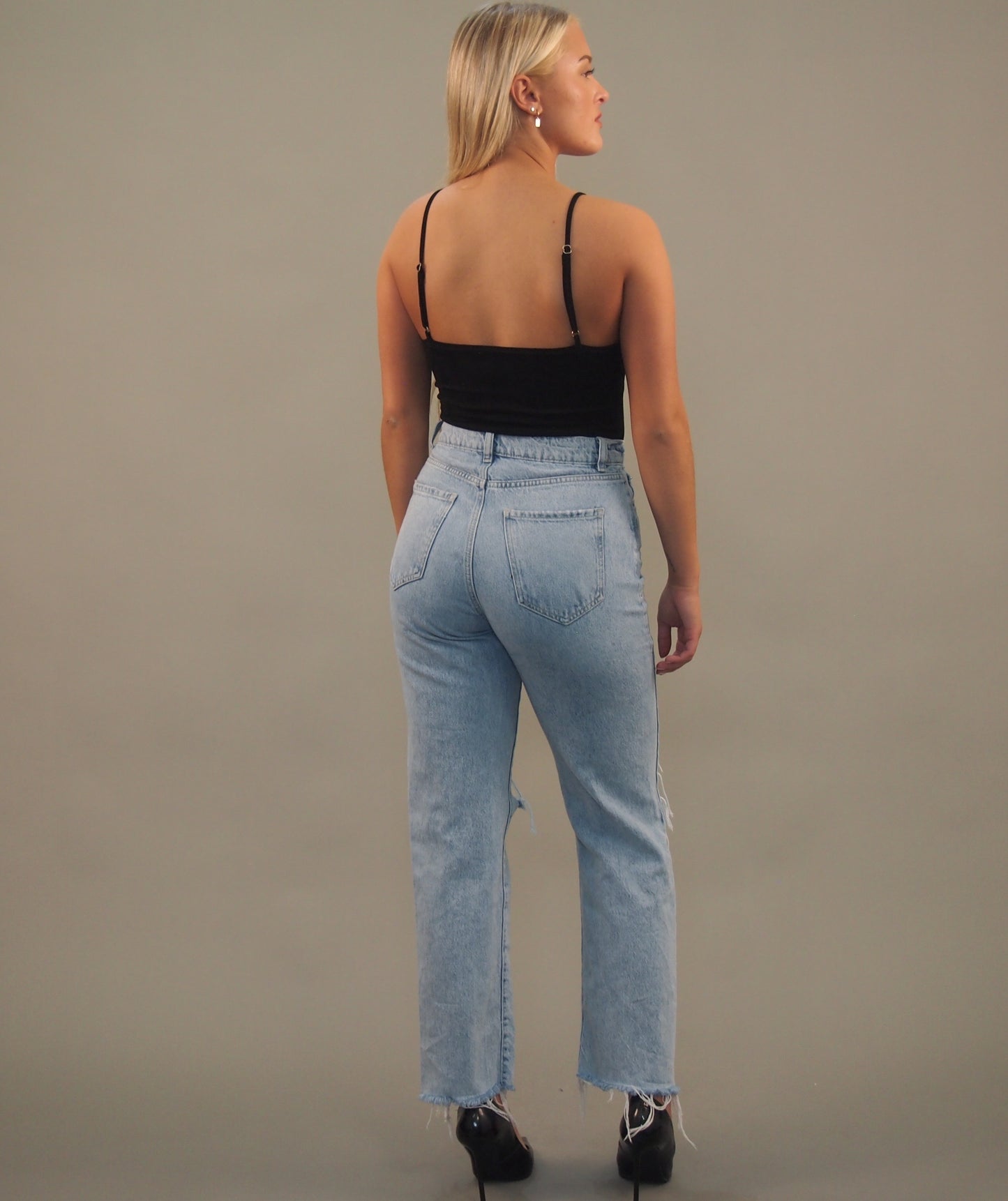 Los Angeles - Black Capsule Spaghetti Strap Bodysuit