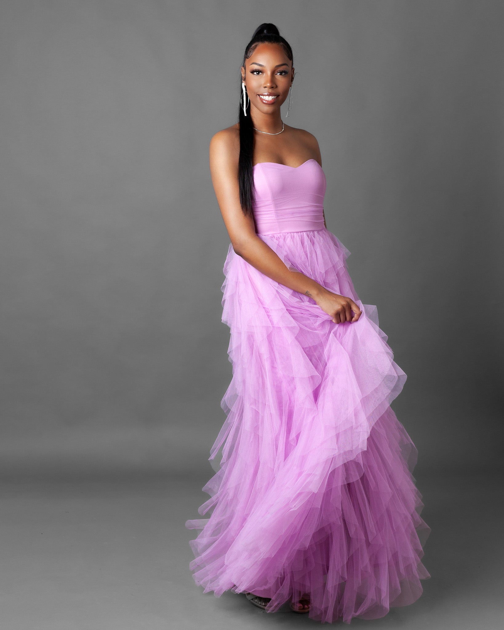 【未着用・新品】BALLERINA MAXI DRESS Silk Half Moon Maxi Dress (Ballerina) - Teresa Decinti Art