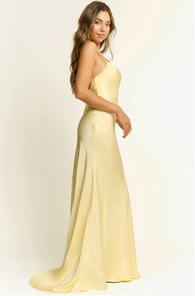 Perth Cowl Neck A Line Spaghetti Maxi Dress House of Miri Perth Cowl Neck A Line Spaghetti Maxi Dress House of Miri